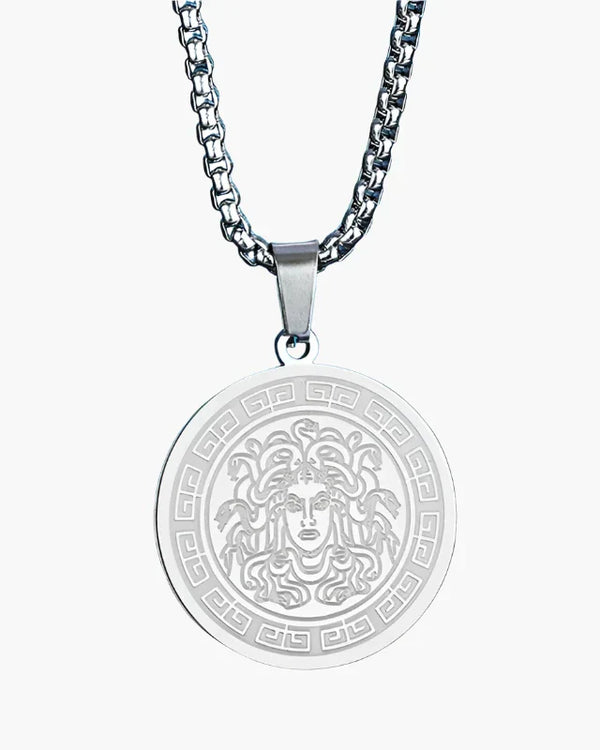 Cadena larga de Medusa (oro y plata)