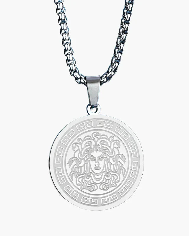 Cadena larga de Medusa (oro y plata)
