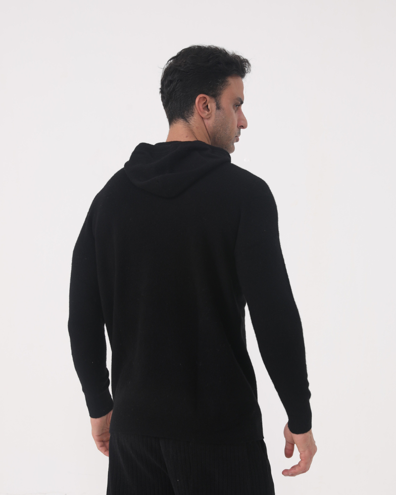Sudadera con capucha 100% cachemira