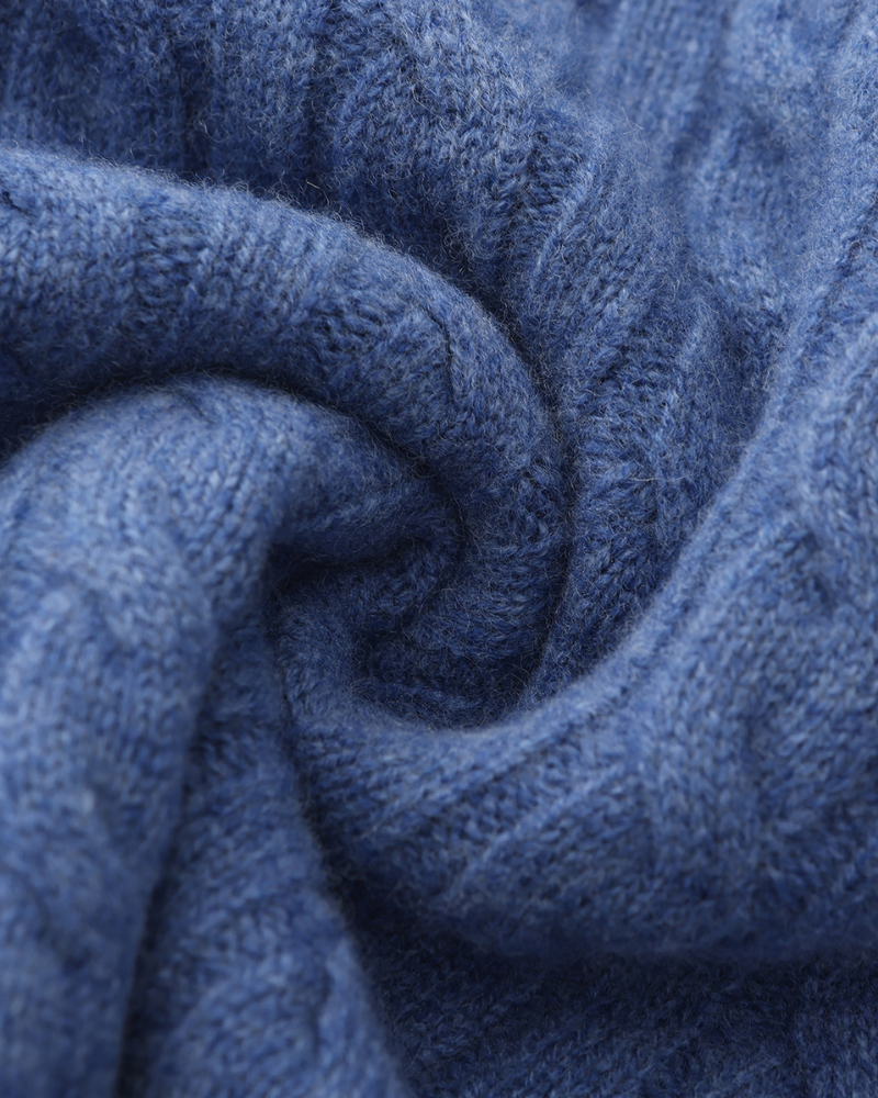 Polo 100% Cachemira con Media Cremallera