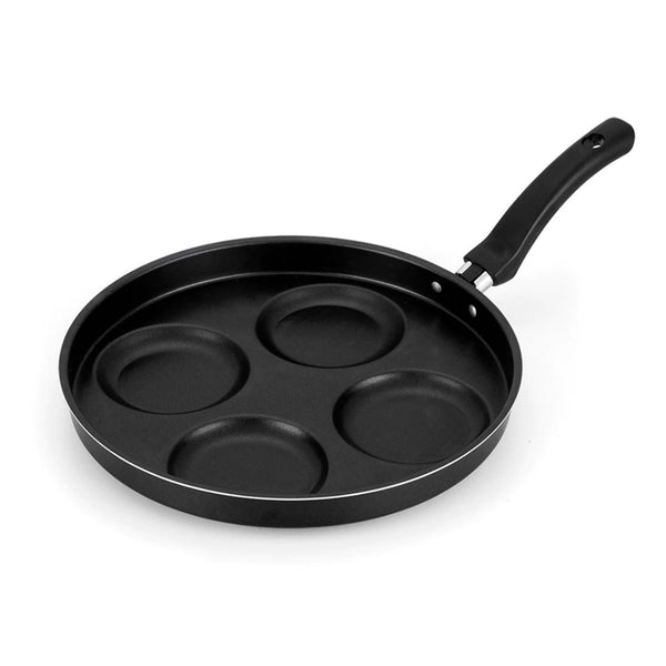 Frigideira Antiaderente 4 em 1 com Divisórias para Fritar Ovos Hamburguer Panqueca, etc.