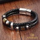 Pulsera masculina Tyopunk de doble capa