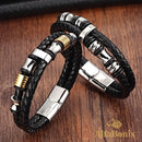 Pulsera masculina Tyopunk de doble capa