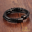 Pulsera masculina Tyopunk de doble capa