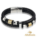 Pulsera masculina Tyopunk de doble capa