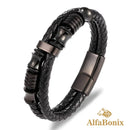 Pulsera masculina Tyopunk de doble capa